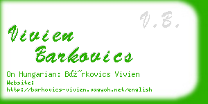 vivien barkovics business card